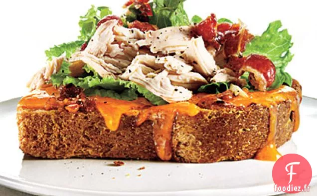 Abricot à Face Ouverte - Chicken Club Chipotle