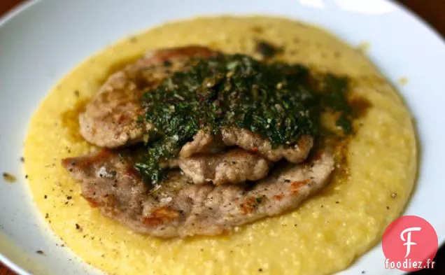 Dîner ce soir: Scaloppine de Porc avec Salsa Verde au Beurre Brun