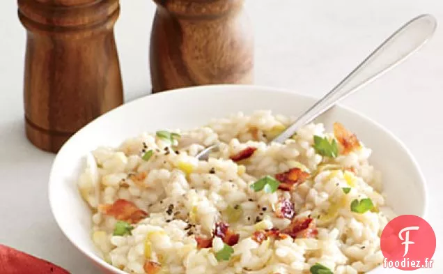 Risotto aux Lardons et Poireaux