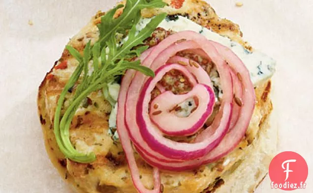 Burgers au Chutney d'Oignons Marinés