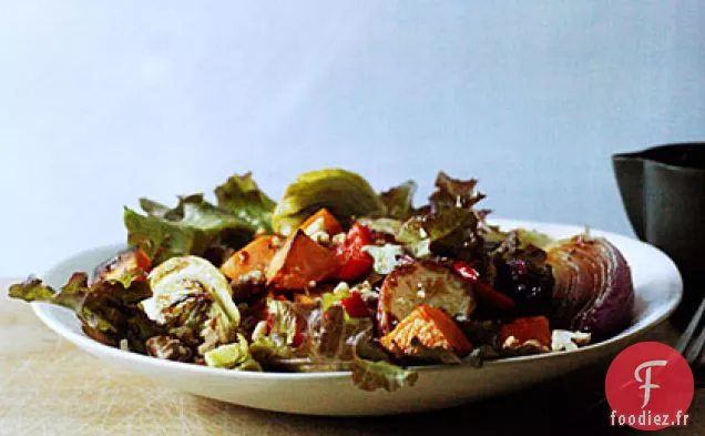 Salade de Légumes Rôtis avec Vinaigrette au Miel