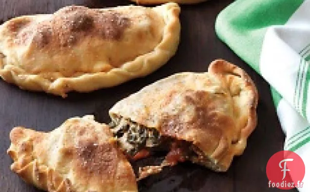 Calzones Aux Épinards Et Boulettes De Viande