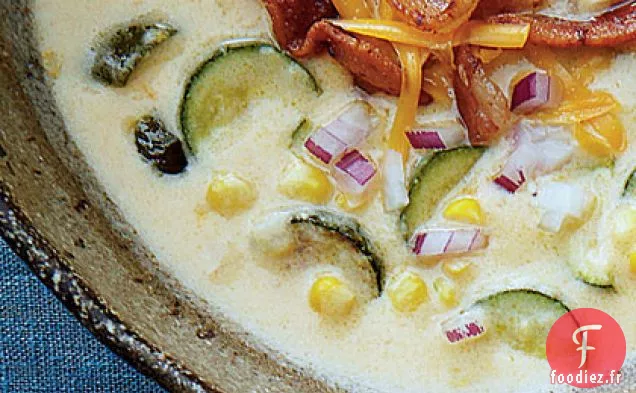 Chaudrée de Queso de Maïs et Courgettes