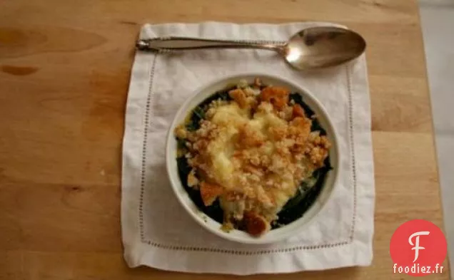 Brunch du dimanche: Œufs au four aux Épinards