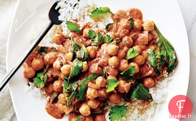 Curry de Pois Chiches au Riz Basmati