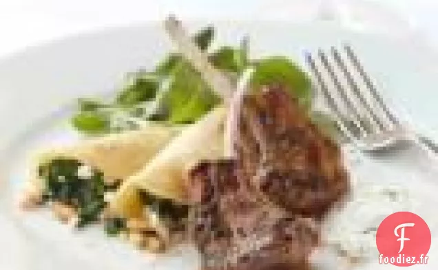 Wraps De Crêpes Aux Épinards Et À La Feta