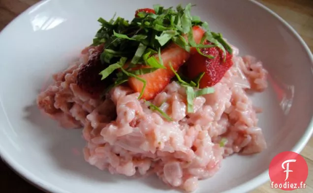 Cuisiner le livre: Risotto aux fraises