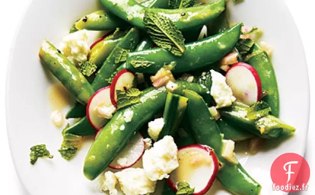 Pois Cassés au Radis et à la Feta