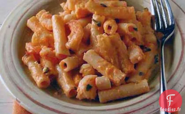 Ziti cuit au Four avec Crevettes et Pétoncles