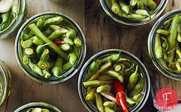 Haricots Verts Marinés au Gingembre et au Chili