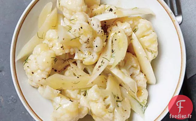 Chou-Fleur et Fenouil à la Vinaigrette au Cidre de Dijon