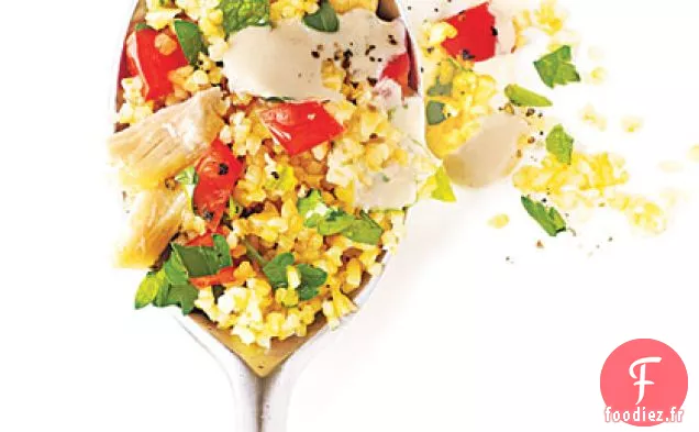 Taboulé de Poulet avec Filet de Tahini