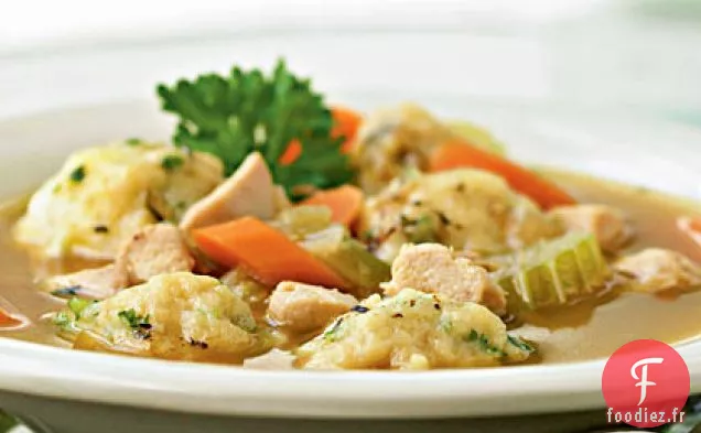 Poulet aux Herbes et Boulettes
