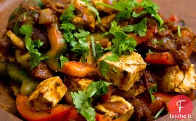 Kadhai Paneer (Fromage Sauté et Poivrons)