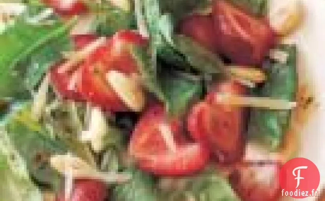 Salade De Bébés Épinards Aux Fraises Rôties