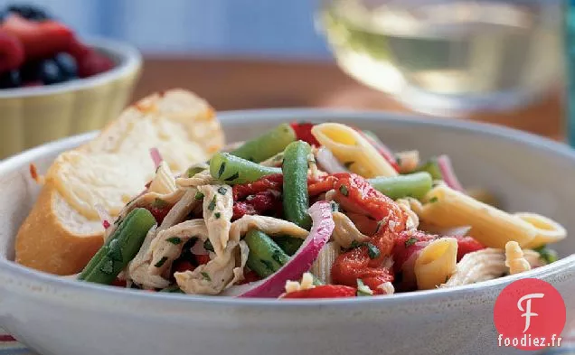 Salade de Penne au Poulet aux Haricots Verts