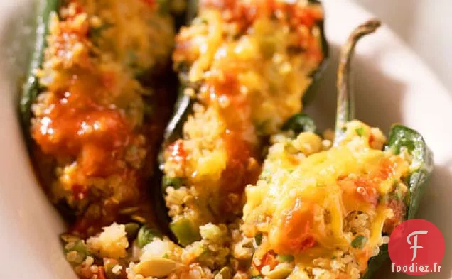 Piments Poblano Farcis au Quinoa