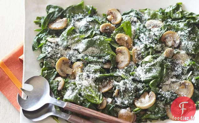 Épinards Sautés aux Champignons