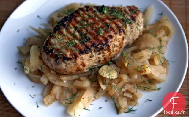 Dîner Ce soir : Côtelettes de Porc au Fenouil Braisé au Vermouth