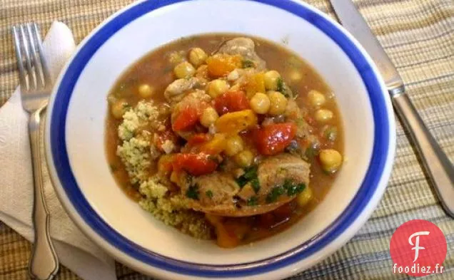 Sain et délicieux: Tajine de poulet de 30 Minutes