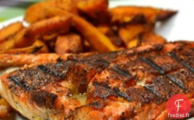 Filets De Saumon Noircis