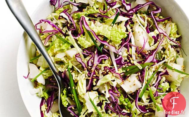 Salade de Chou Asiatique Épicée et Sucrée au Daikon mariné
