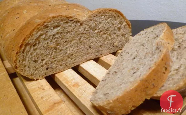Cuisson du pain: Seigle au Cumin et au lin