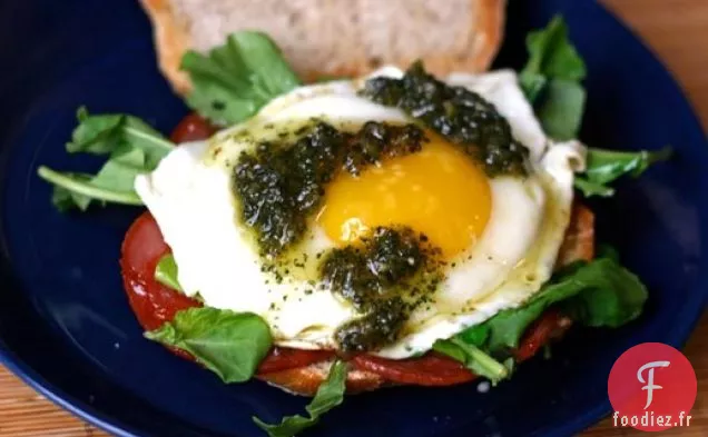 Dîner Ce soir : Sandwich au Chorizo au Pesto de Sauge