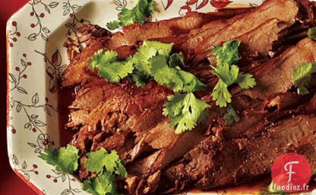 Poitrine Braisée à la Bière avec Glaçage Miel-Citron vert