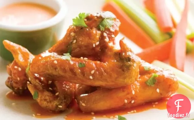 Ailes de Buffle Glacées au Miel - Sriracha