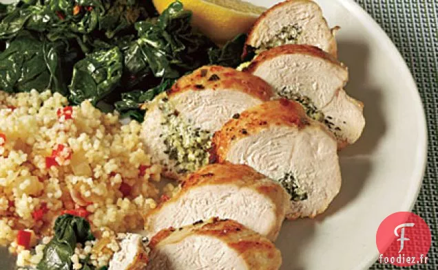 Poitrines de Poulet Farcies aux Herbes et au Fromage de Chèvre