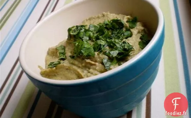 Sain et délicieux: Trempette aux Pois aux Yeux Noirs Poblano