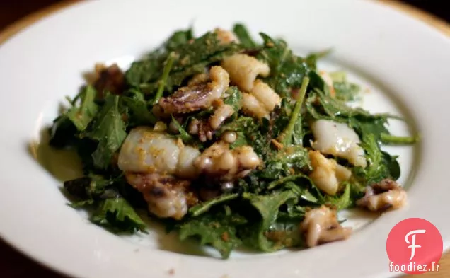 Dîner Ce soir: Salade de Calamars Tiède