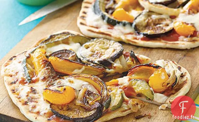 Pizzas De Légumes Grillées Individuelles