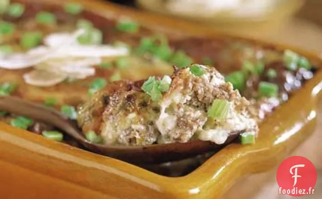 Casserole de Petit-déjeuner au Brie et aux Saucisses