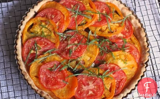 Mardi Sans Gluten: Tarte aux Tomates avec Croûte Parmesan-Romarin