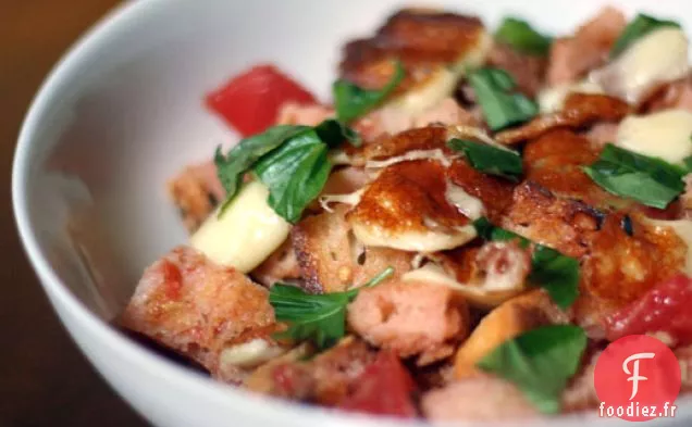 Panzanella au Fromage Blanc Grillé