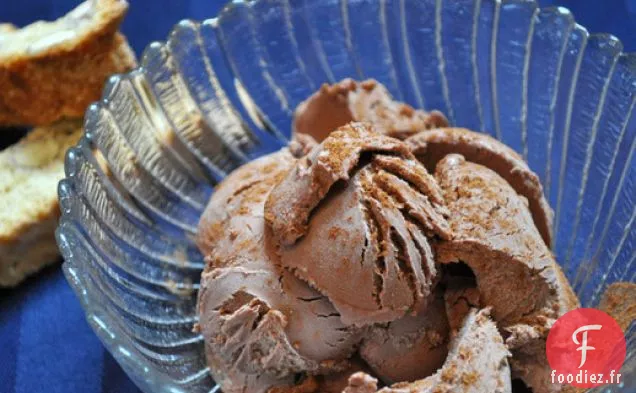 Crème Glacée Au Chocolat Et À la Cannelle