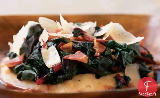 Pancetta et Bettes à Carde avec Polenta Douce