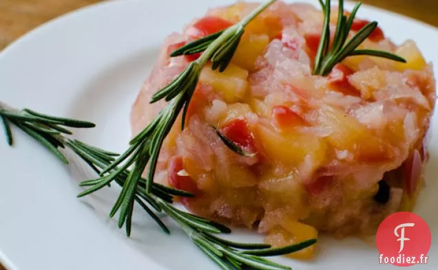 Chutney aux Pommes et au Romarin