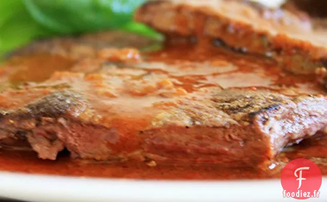 Foie Poêlé à la Sauce Chili Rouge