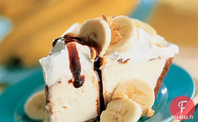 Tarte à la Crème Glacée Chocolat-Banane