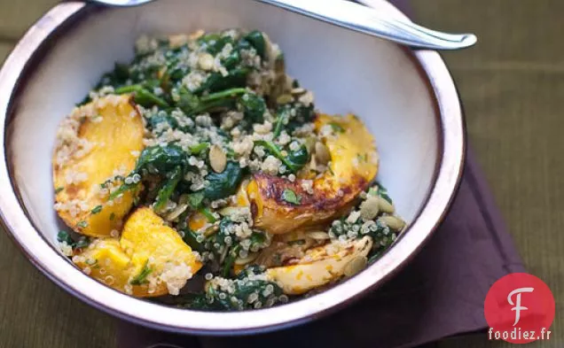 The Crisper Whisperer : Courge et Quinoa avec Vinaigrette Coriandre-Citron Vert