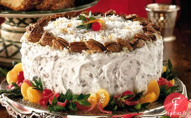 Gâteau à la Crème Italienne à l'Orange Fraîche