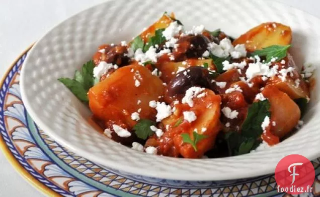Ragoût de Pommes de Terre et d'Olives Grecques