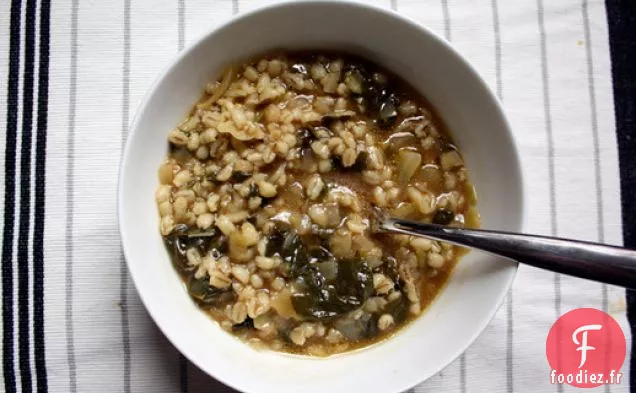 Dîner Ce soir: Soupe d'Orge al Verde