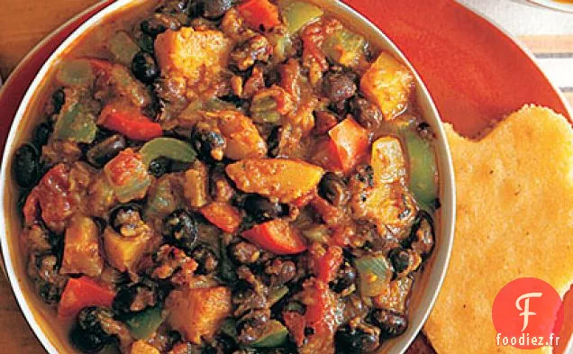 Chili aux Haricots Noirs et à la Courge Musquée