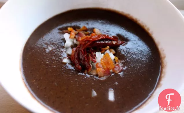 Soupe de Haricots Chipotle au Bacon