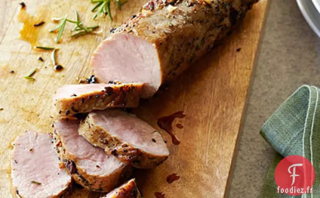 Filet de Porc Rôti au Romarin et à l'Ail