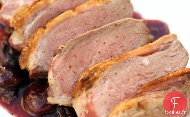 Magrets de Canard Sucrés et Sauce aux Cerises Fraîches
